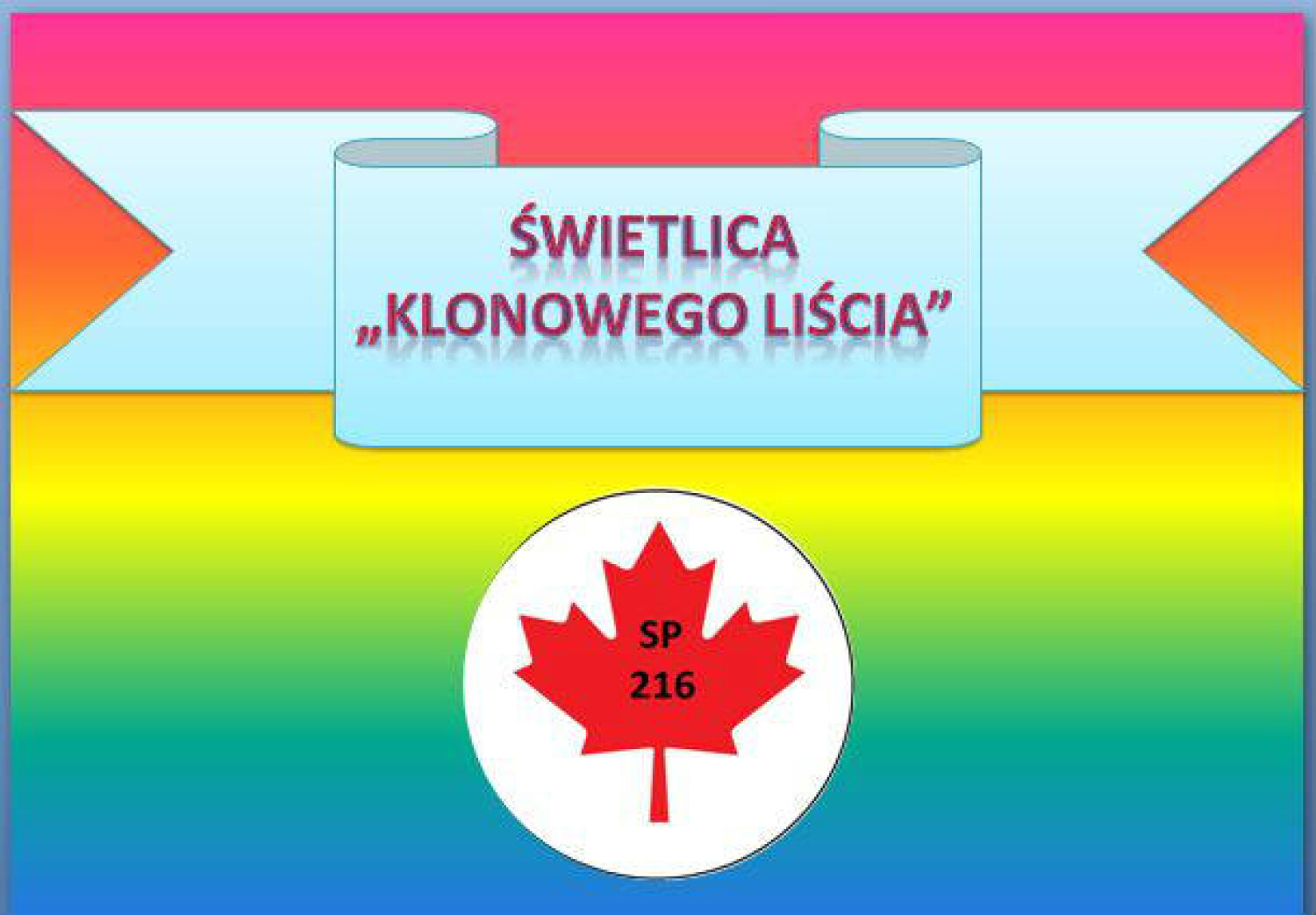 logo świetlicy klonowego liścia